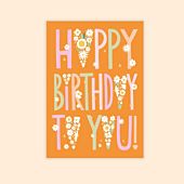 Geburtstagskarte Blumen