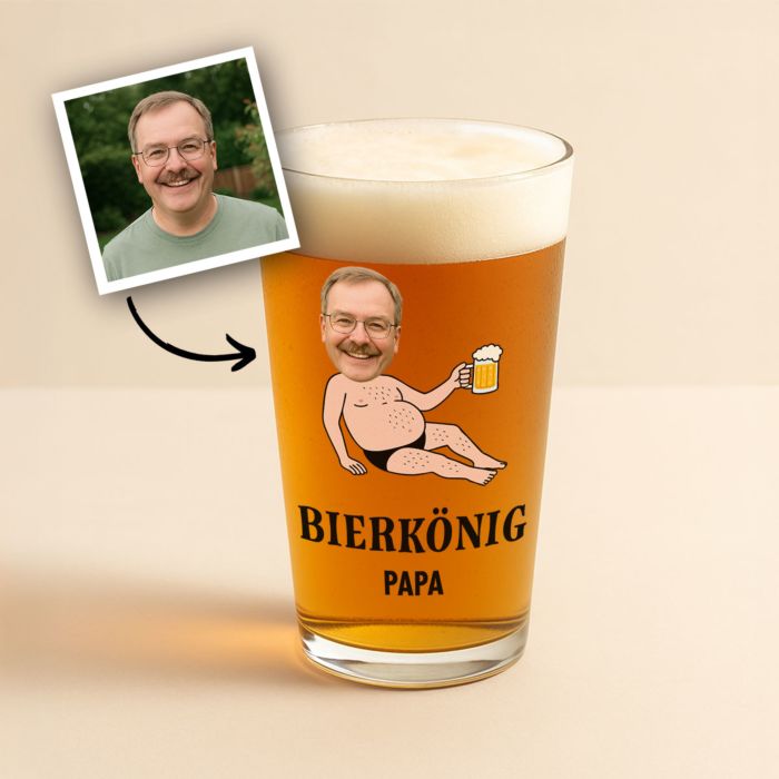 Personalisierbares Bierglas Dad Body