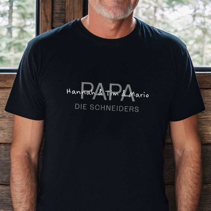 Personalisierbares T-Shirt mit Namen