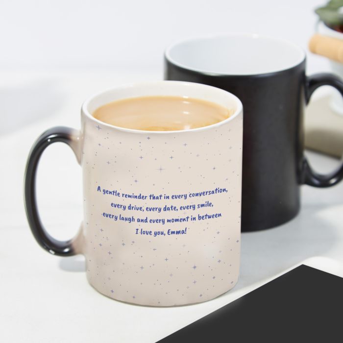 Personalisierbare Tasse mit Text